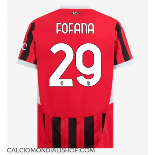 Maglie da calcio AC Milan Youssouf Fofana #29 Prima Maglia 2024-25 Manica Corta